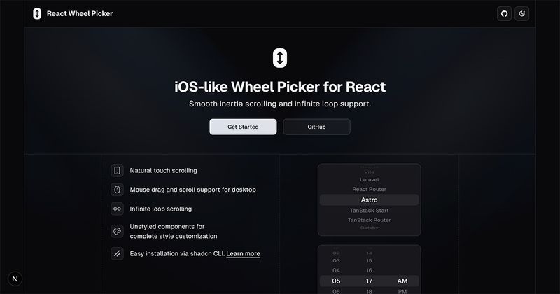 React Wheel Picker React Wheel Picker