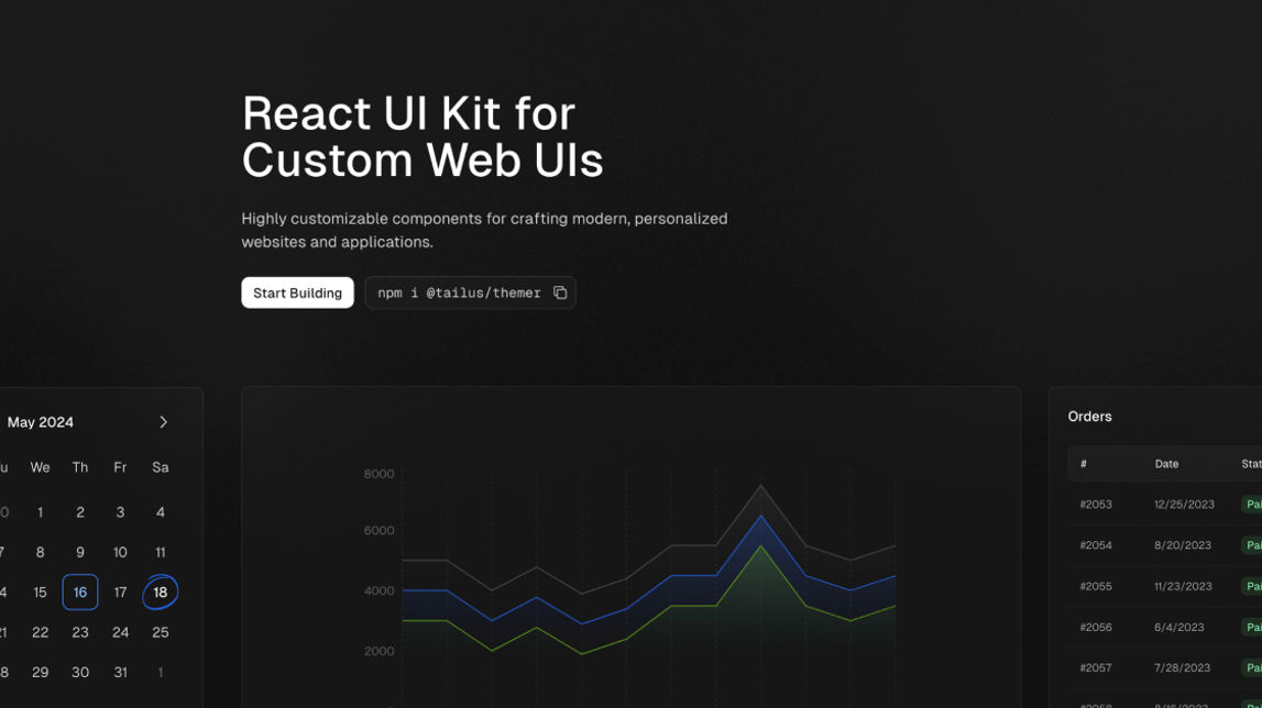 Tailus UI React