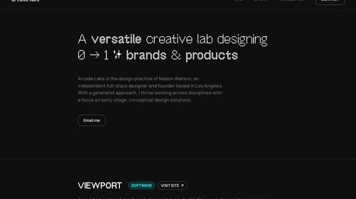 Screenshot of Arcade Labs