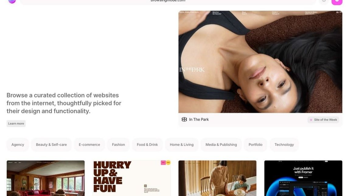 Screenshot of Browsing Mode