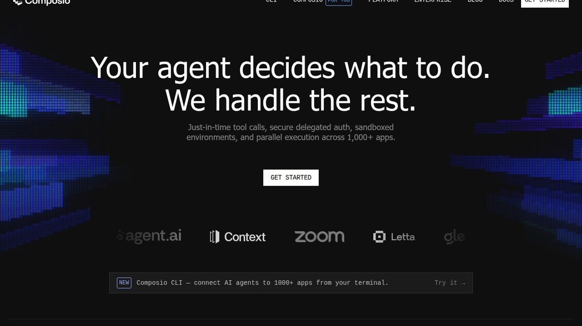 Screenshot of Composio
