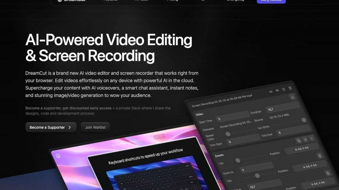 Screenshot of DreamCut