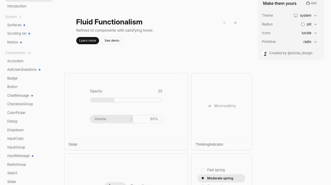 Screenshot of Fluid Functionalism