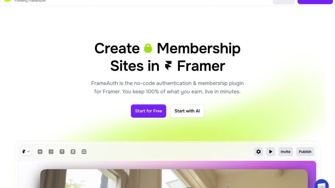 Screenshot of FrameAuth