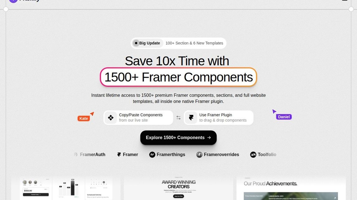 Screenshot of Framify