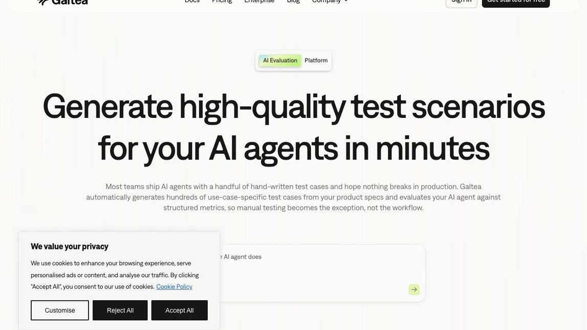 Screenshot of Galtea