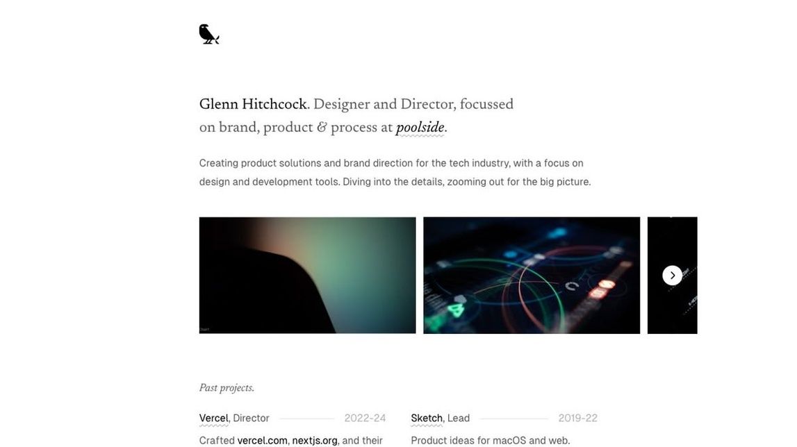 Screenshot of Glenn Hitchcock
