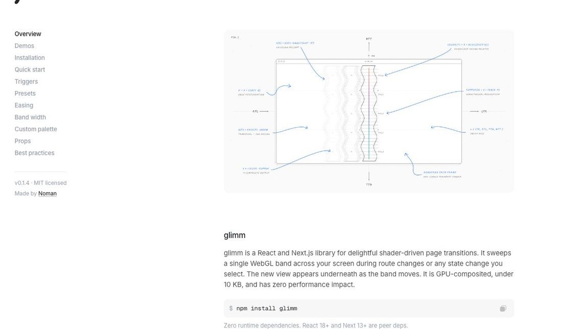 Screenshot of glimm