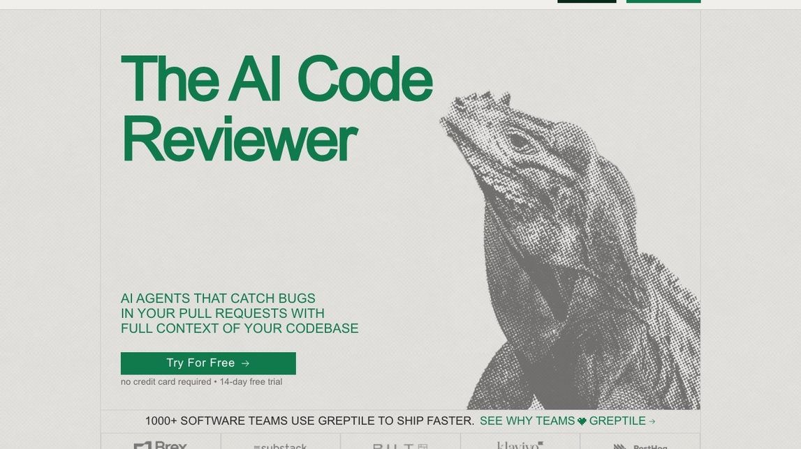 Screenshot of Greptile