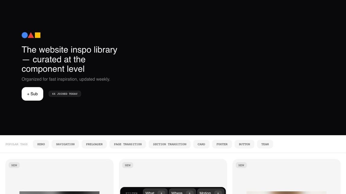 Screenshot of Website Inspo