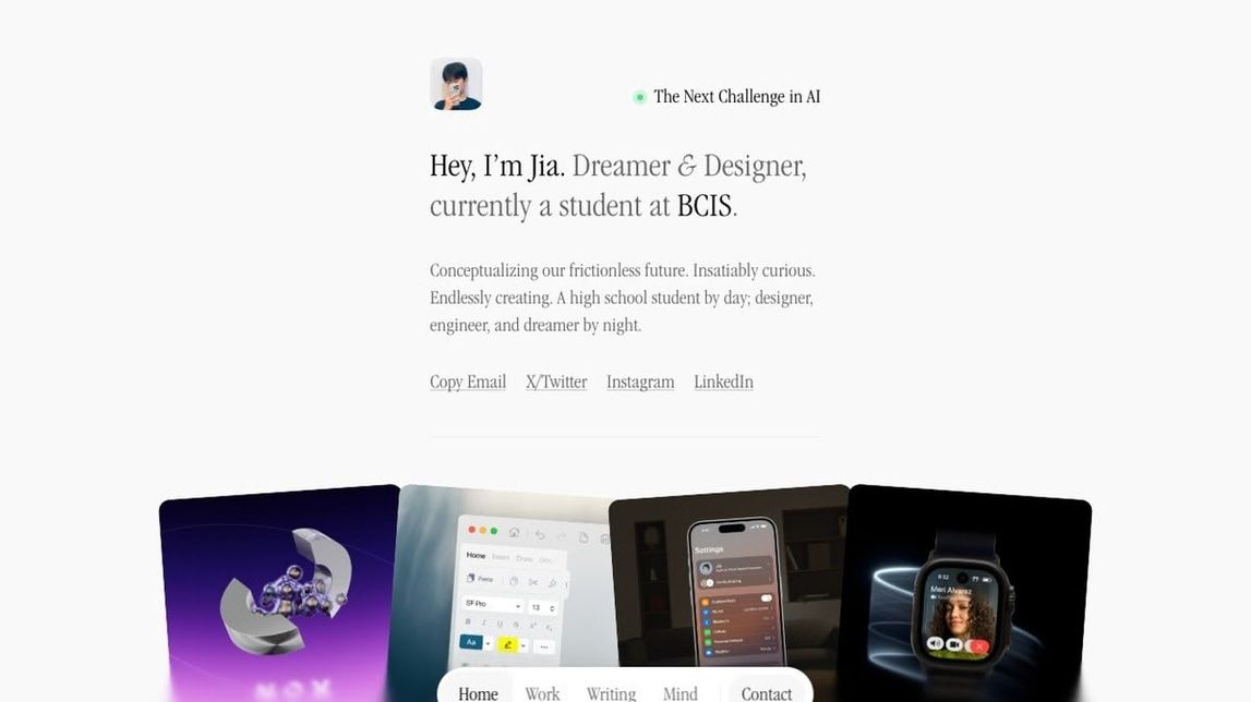 Screenshot of Jia