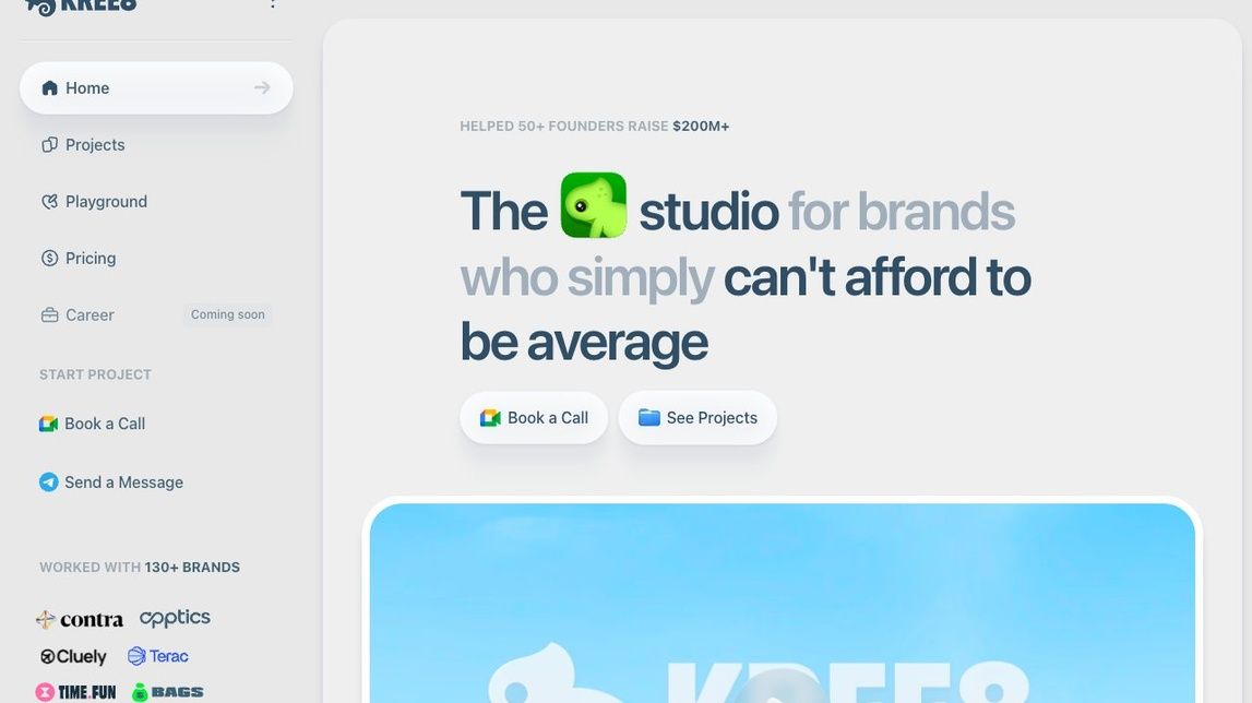 Screenshot of Kree8