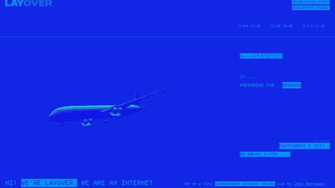 Screenshot of Layover
