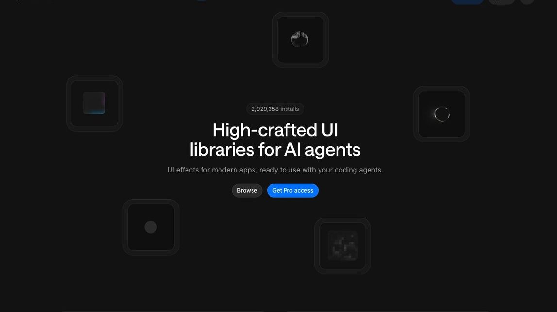 Screenshot of Libraries.dev