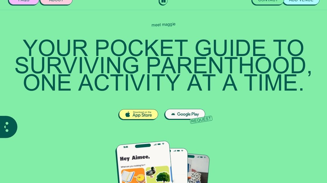Screenshot of Maggie App