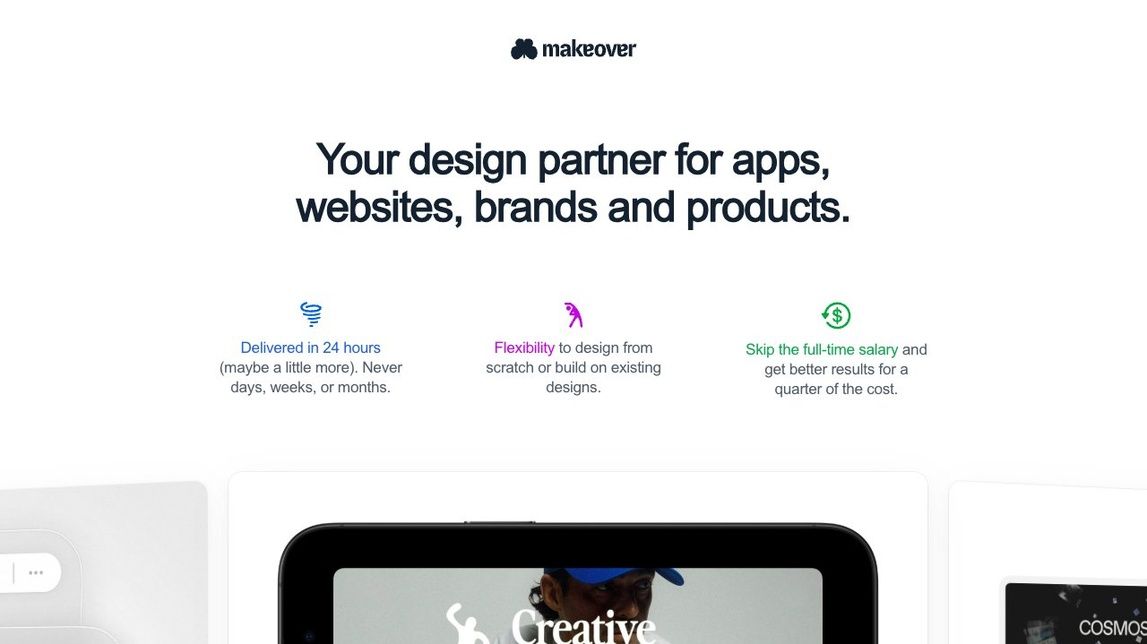 Screenshot of Makeovers