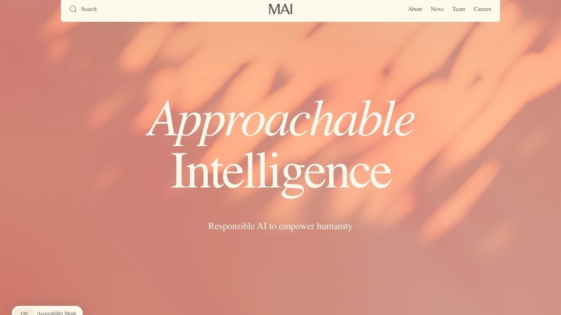 Screenshot of Microsoft AI