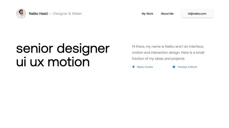 Natko Hasić - Designer & Maker