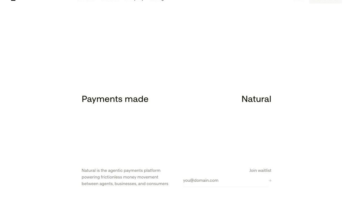 Screenshot of Natural
