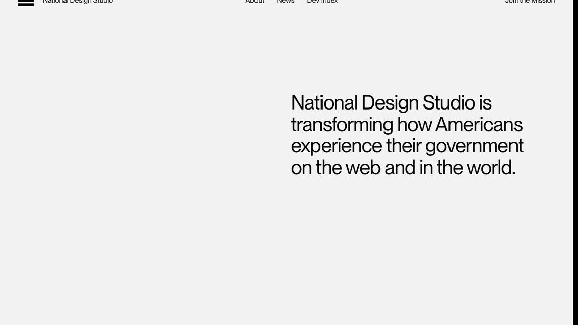 Screenshot of National Design Studio