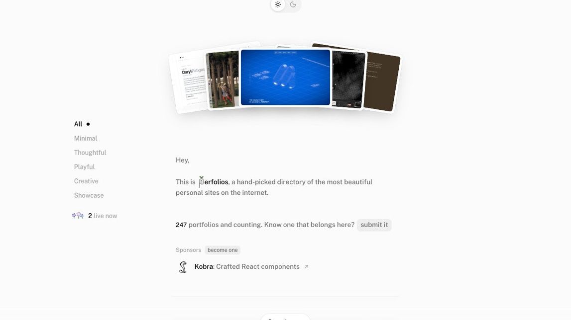 Screenshot of Perfolios