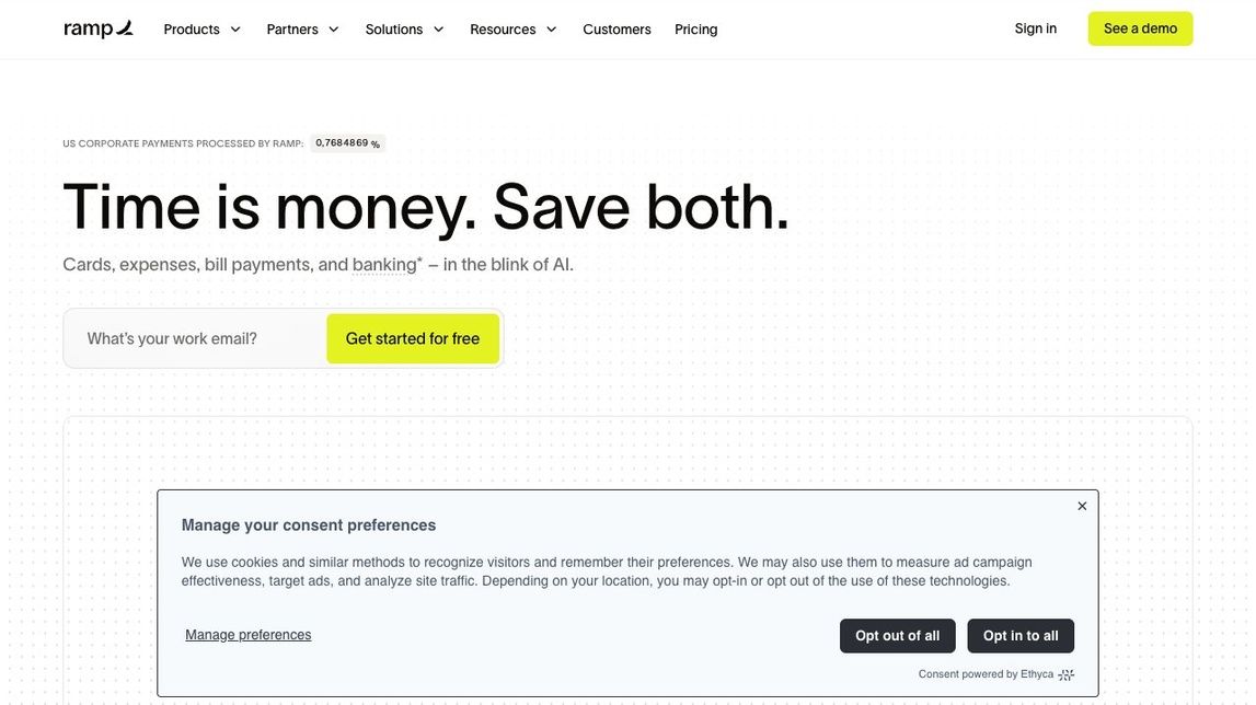 Screenshot of Ramp