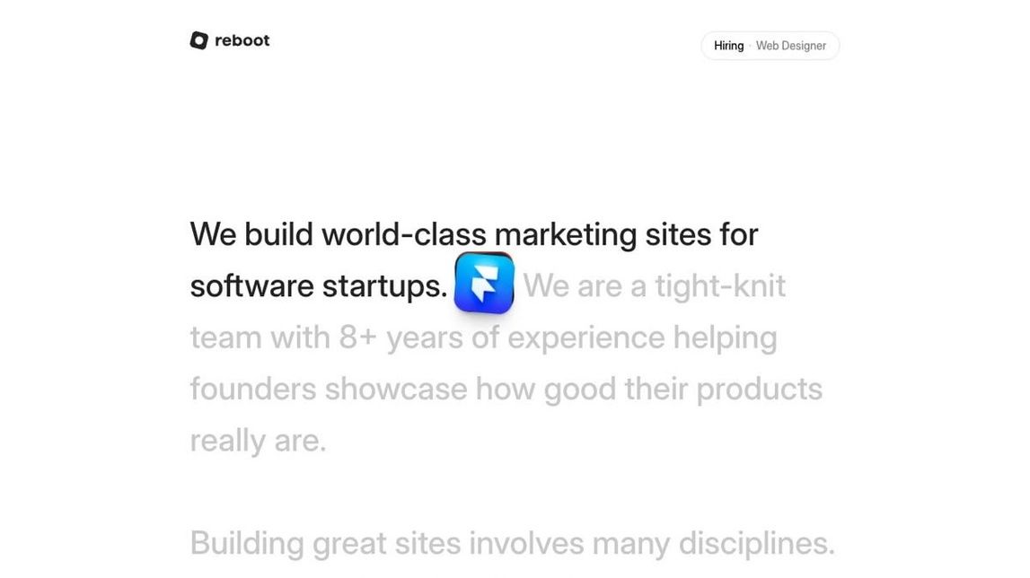 Screenshot of reboot