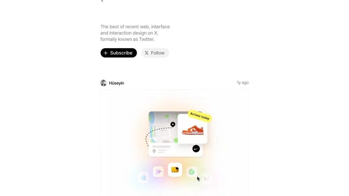Screenshot of Recent Design