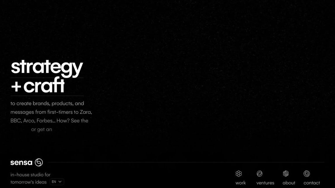 Screenshot of sensa