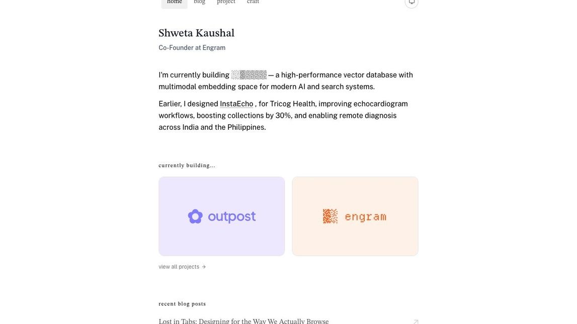 Screenshot of Shweta Kaushal