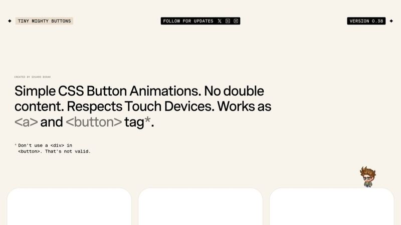 Tiny Mighty Buttons