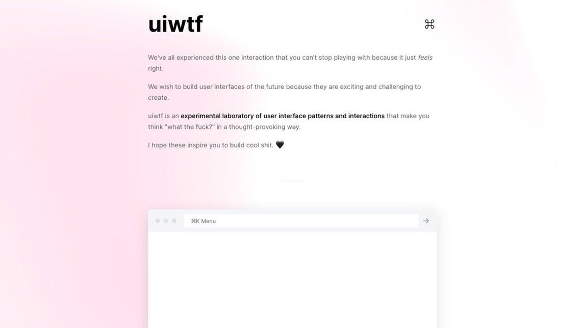 Screenshot of uiwtf