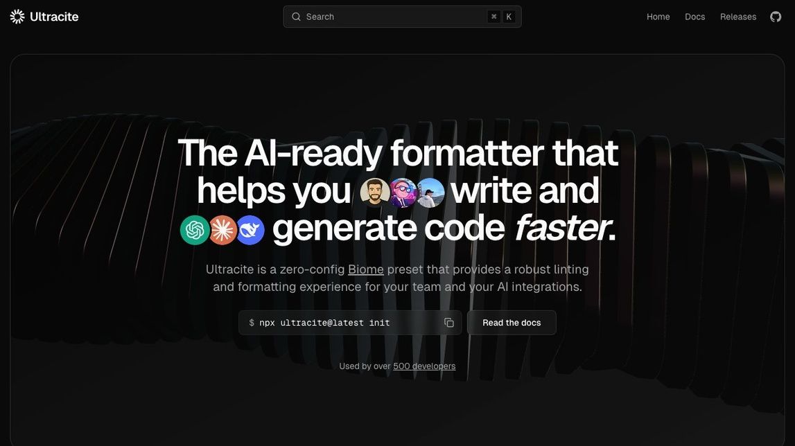 Screenshot of Ultracite