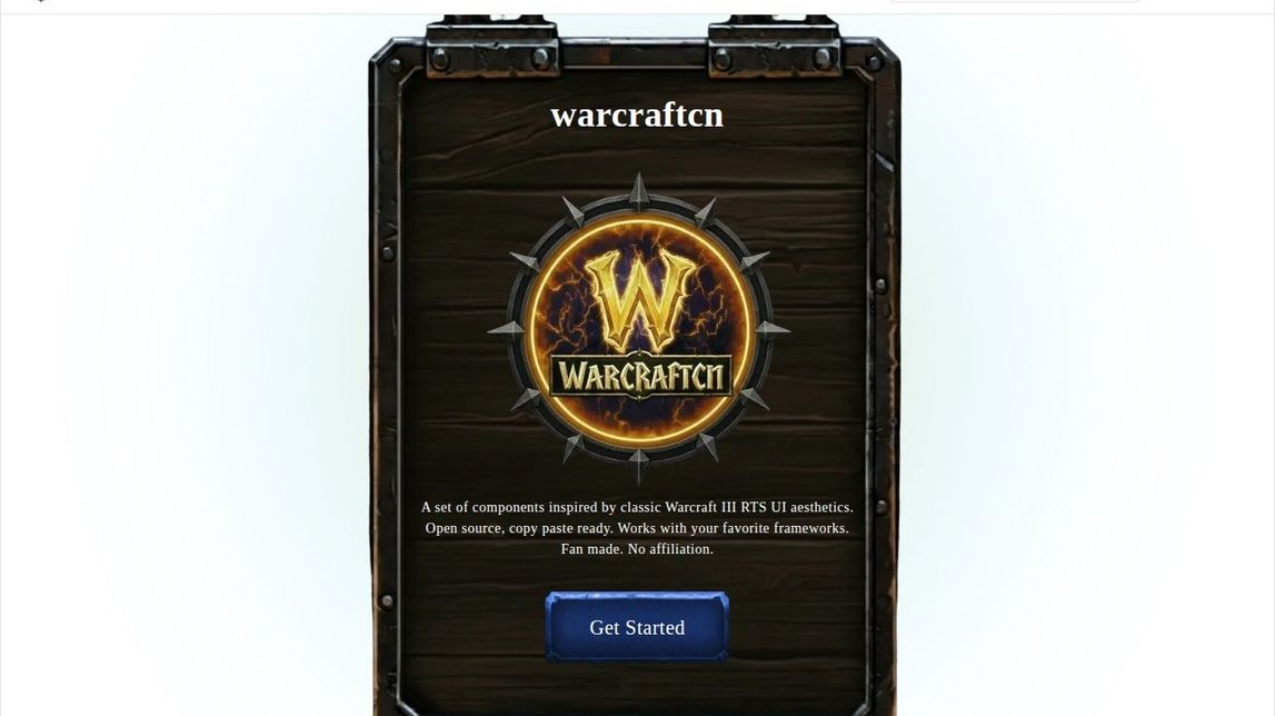 Screenshot of warcraftcn