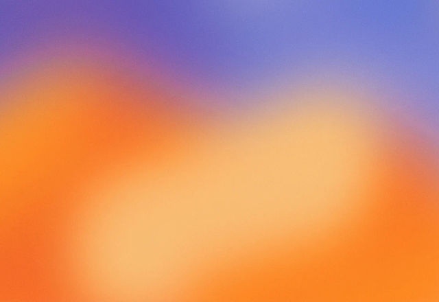 Amber and violet blurred color fields, on a four-stop palette