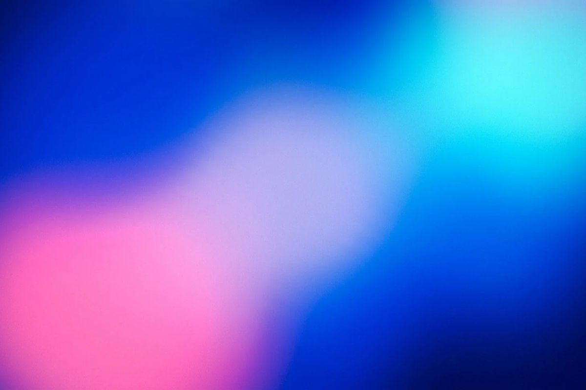 Cobalt and pink blurred color fields