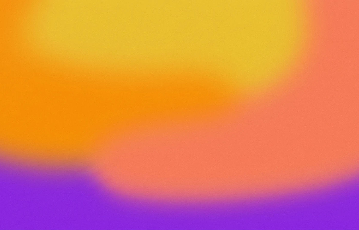 Golden yellow and coral heavily blurred color fields with fine grain