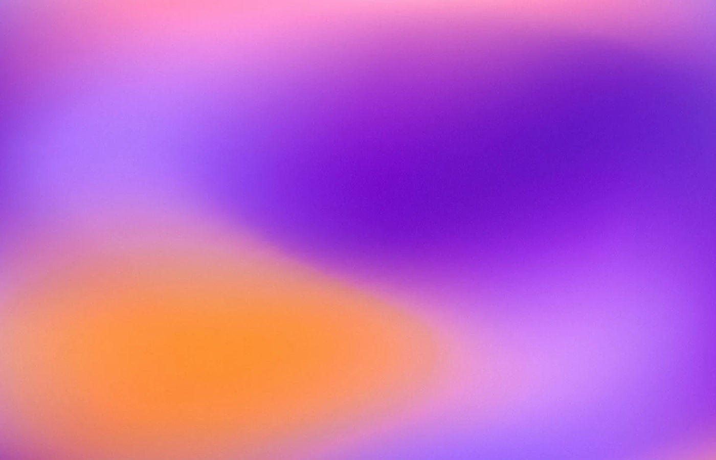 Violet and tangerine heavily blurred color fields with fine grain
