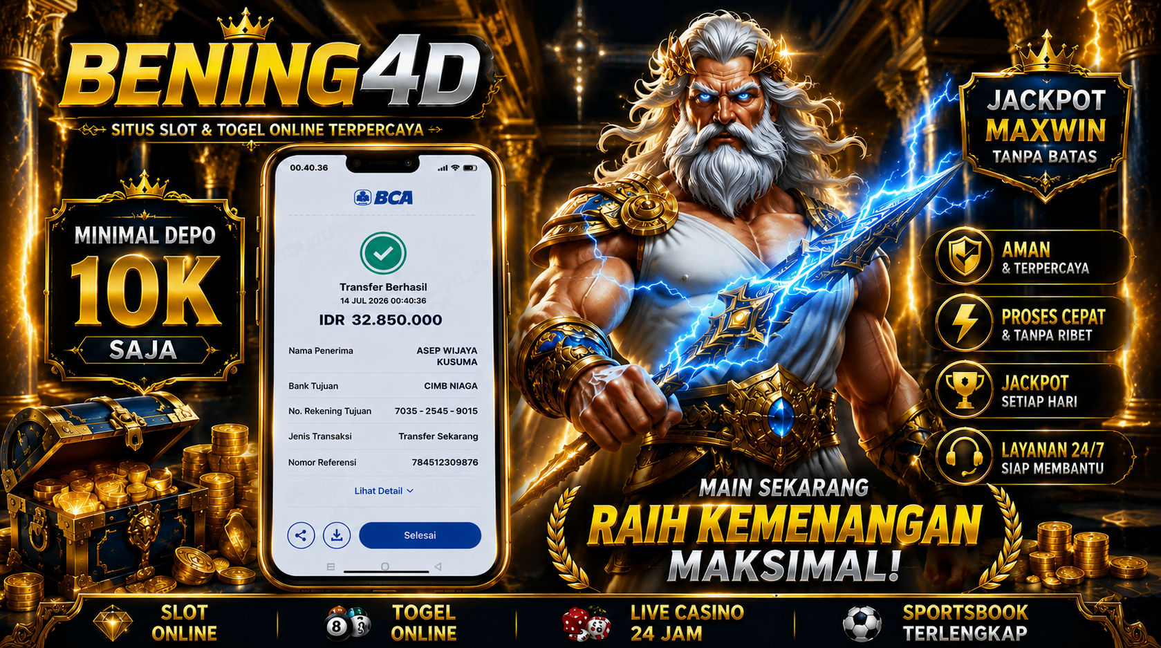 Bukti Kemenangan Bening4D