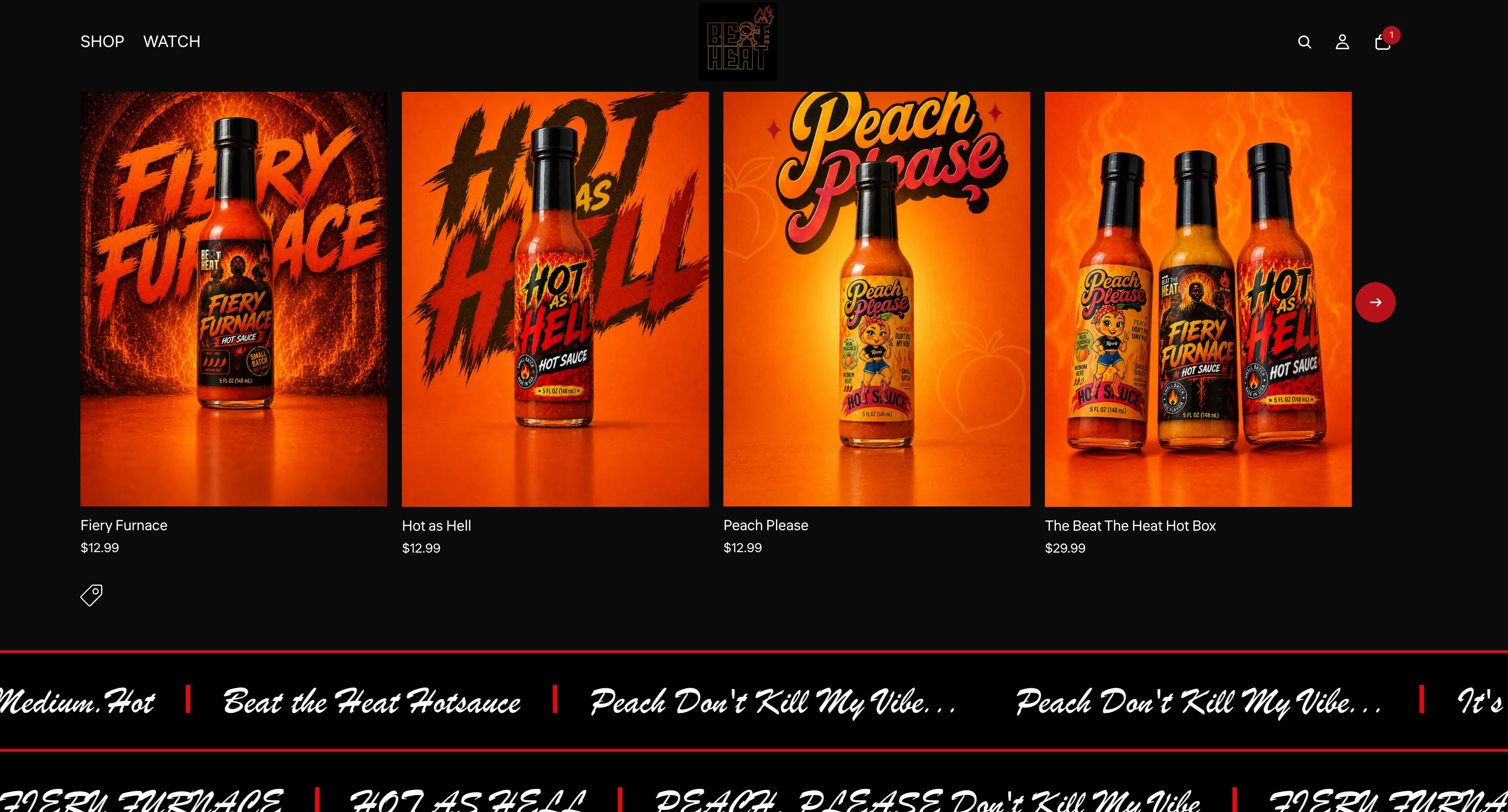 Beat the Heat Sauce website