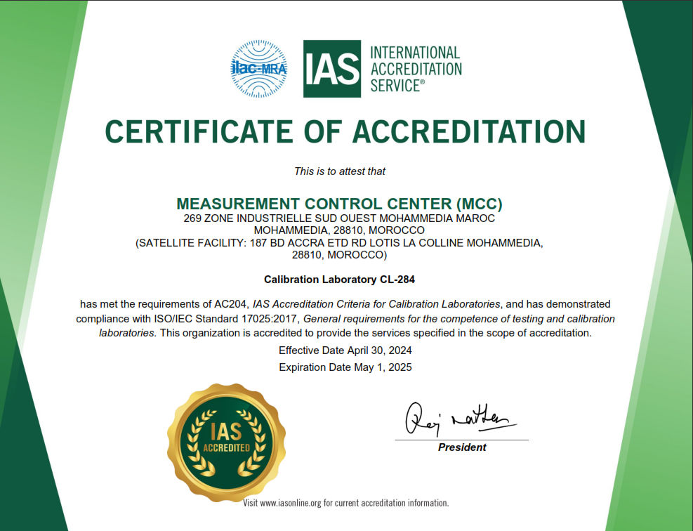 IAS Accreditation