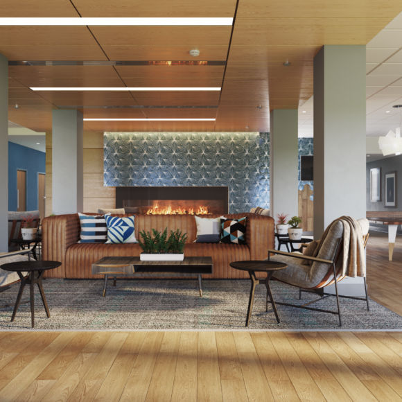 Naismith Hall Lawrence KS Student Housing Clubhouse 3D Rendering