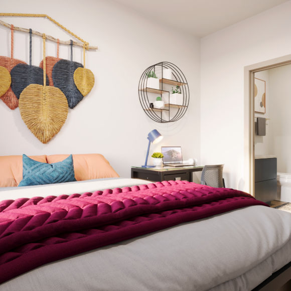 Global College Station College Station TX Student Housing Bedroom