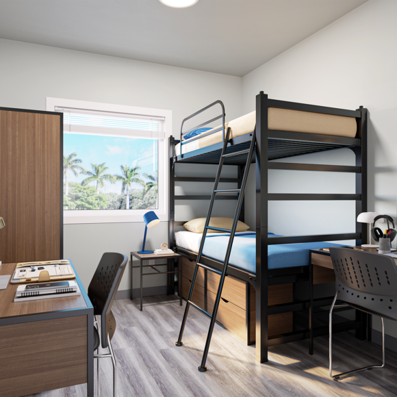 St. Johns River Palatka FL Student Housing Apartment Bedroom