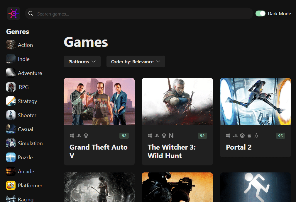 Game Hub App