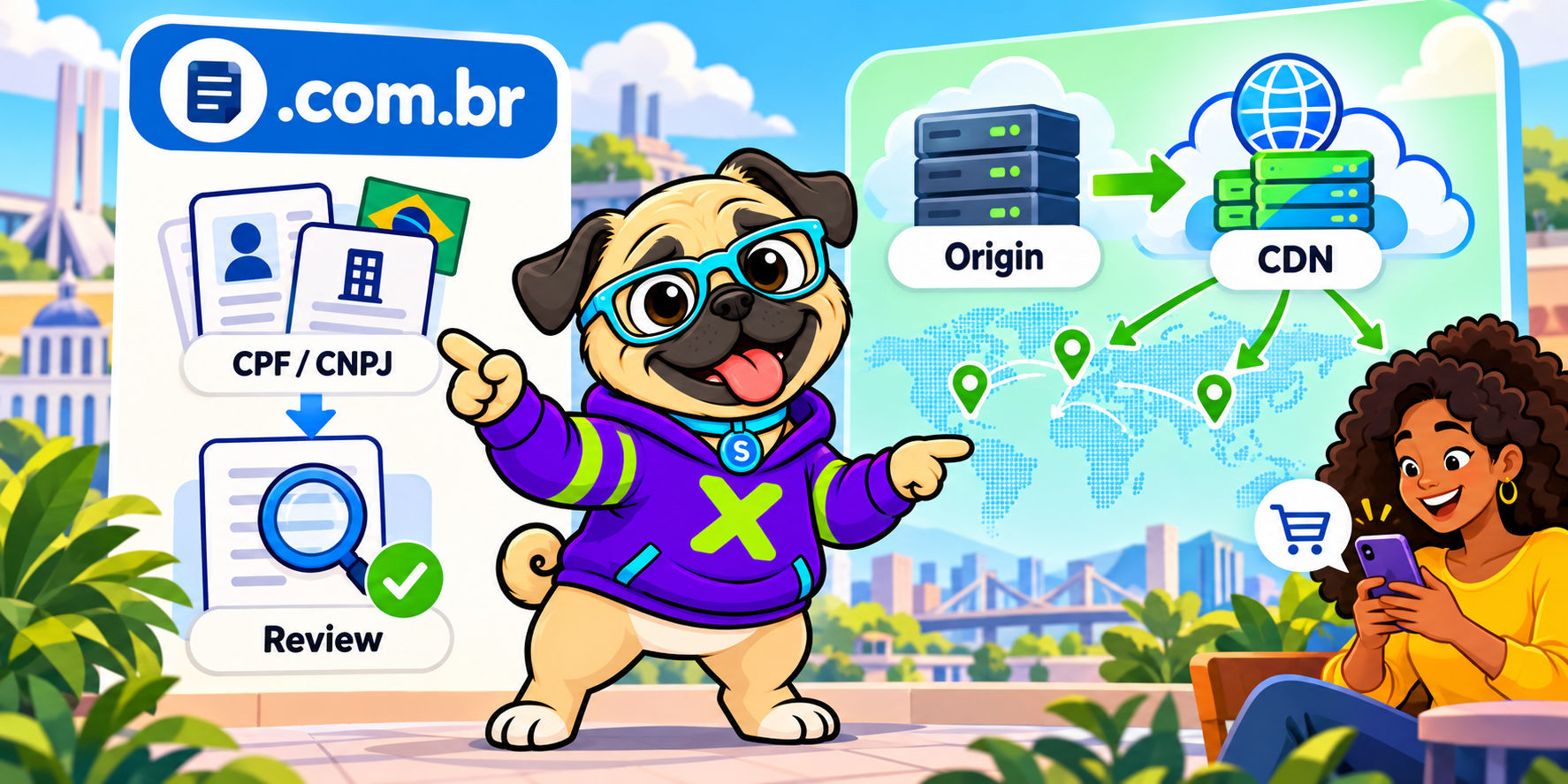 La elegibilidad del registro y el rendimiento del sitio son partes distintas de un lanzamiento .com.br.