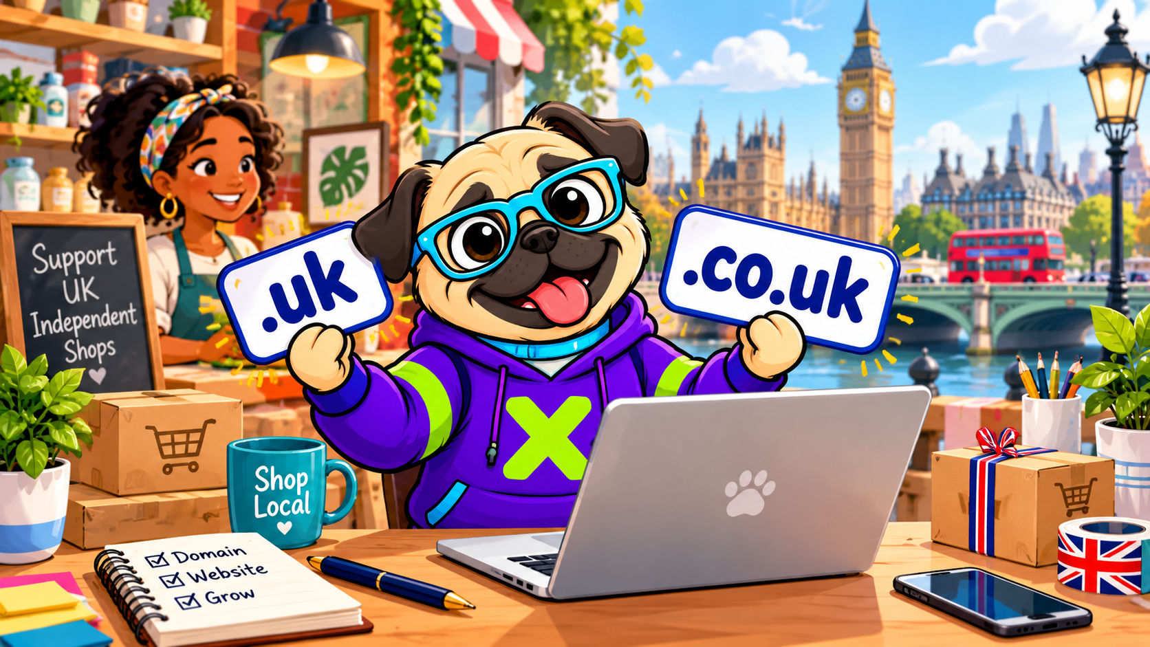 ¿.uk o .co.uk? Elija su dirección británica sin crear dos sitios