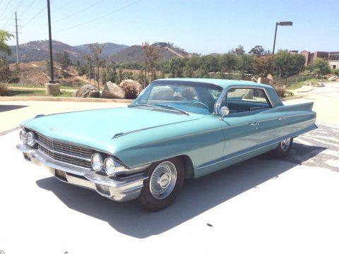 Turquoise 1962 Cadillac Deville 4 Door Hardtop for sale
