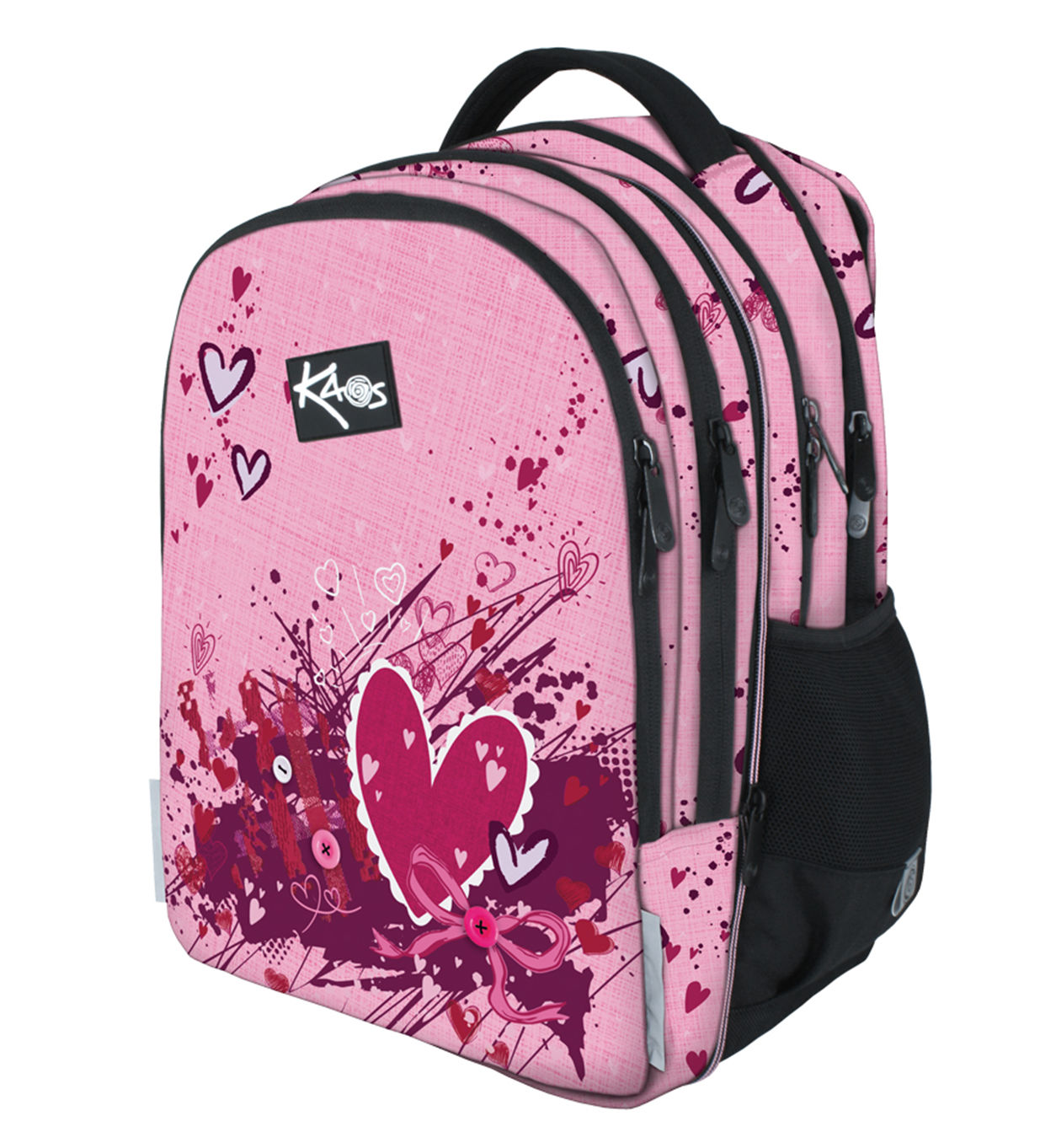 Backpack packed with a full day of school supplies