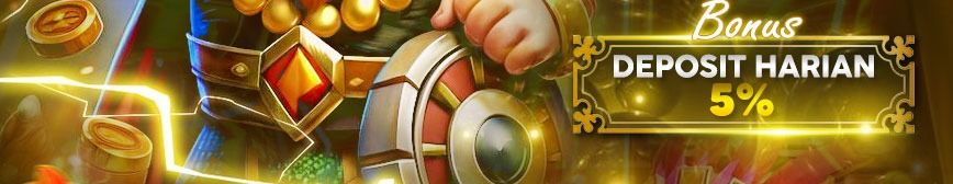 BONUS DEPOSIT HARIAN 5%